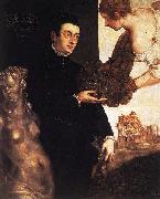 Jacopo Robusti Tintoretto Portrait of Ottavio Strada oil painting artist